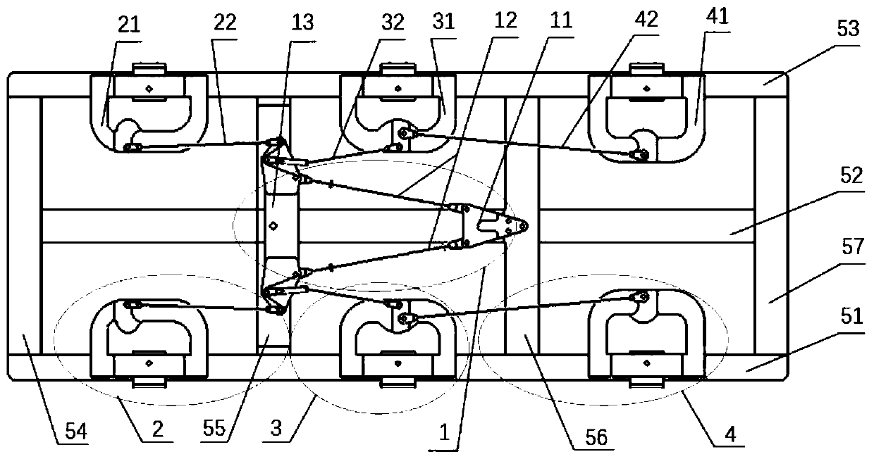 Multi-axle steering mechanism and structure parameter determination method thereof