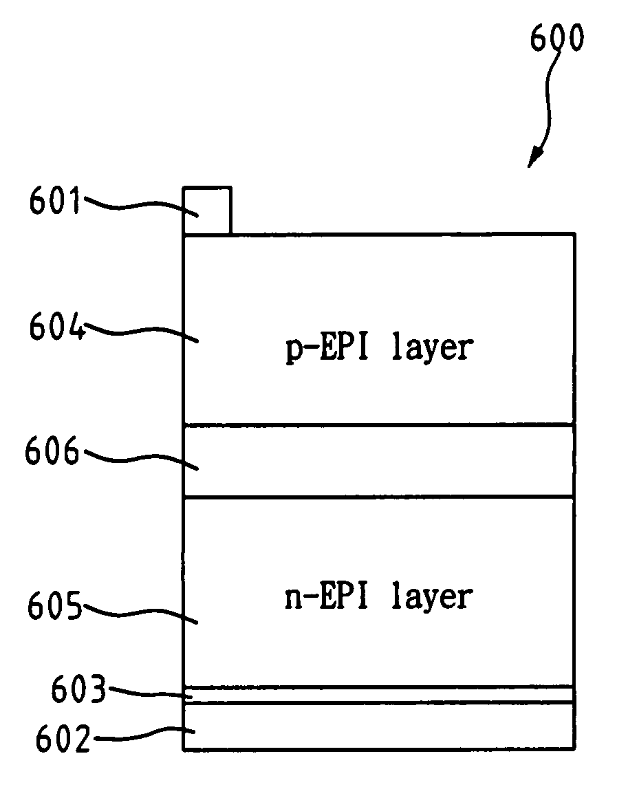 Lighting device with flipped side-structure of LEDs