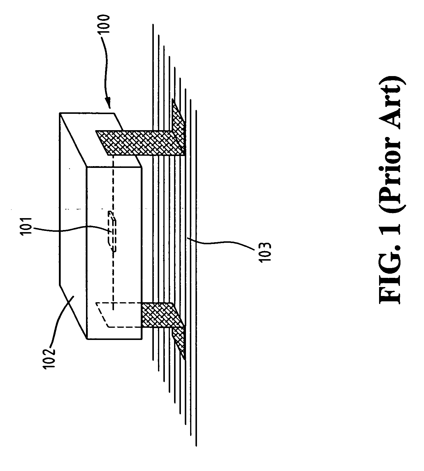 Lighting device with flipped side-structure of LEDs