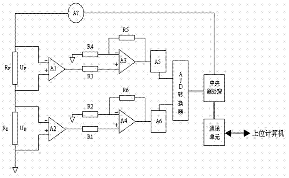 Metal-surface wall thickness detector with probes distributed in matrix mode and measurement method thereof