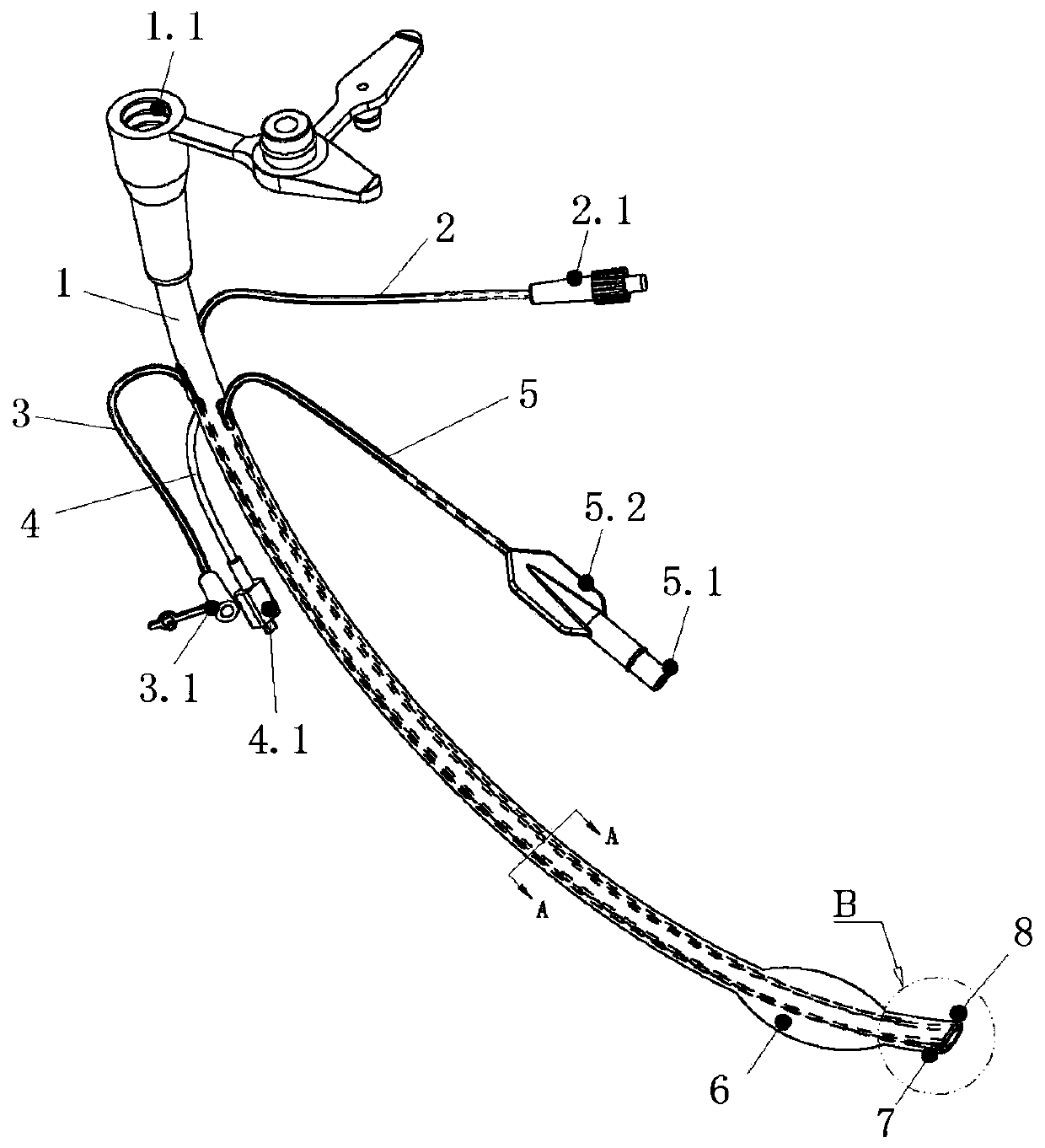 Visible hemostatic balloon