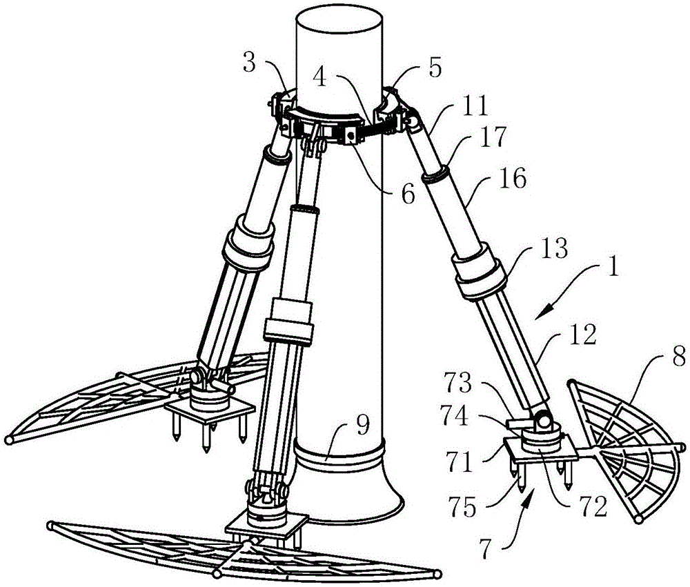 Saline-alkali soil tree protecting device