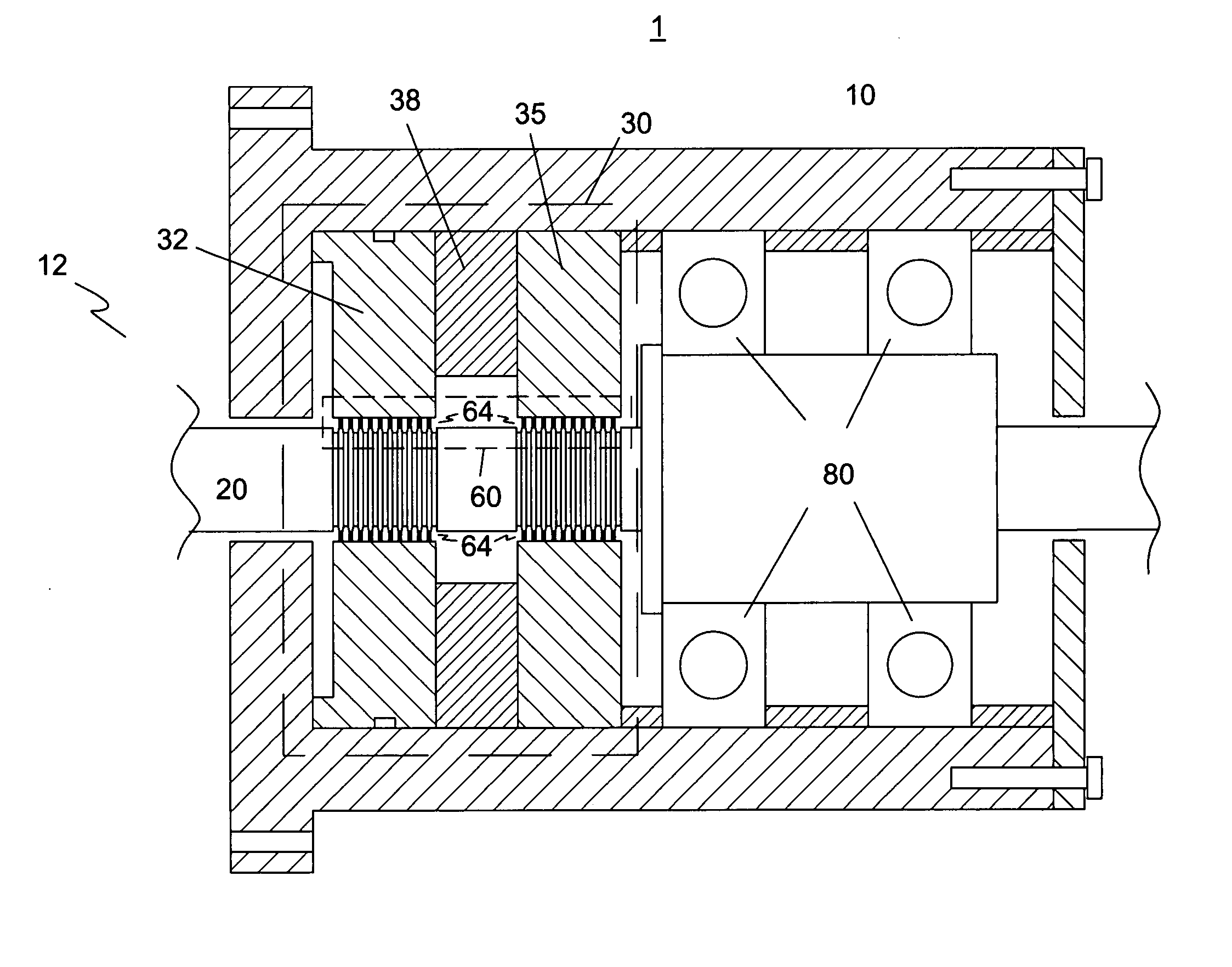 Magnetic fluidic seal with improved pressure capacity