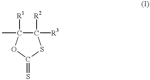 Dithiocarbonate composition