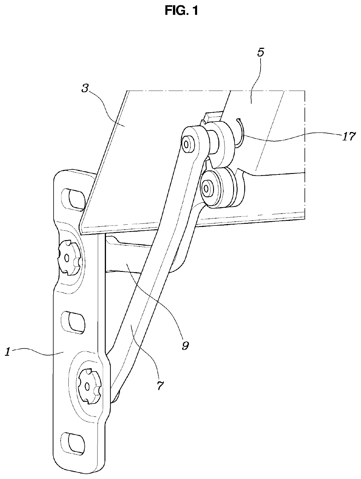 Locking apparatus for flap door of vehicle