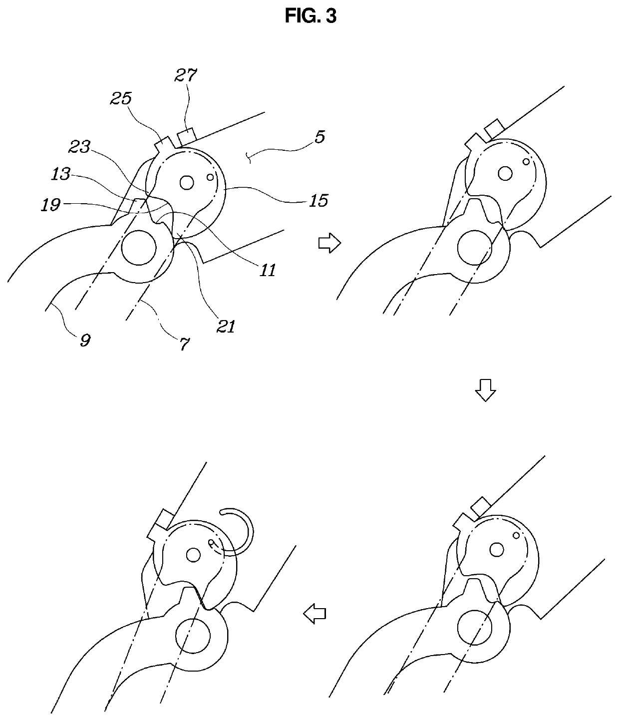 Locking apparatus for flap door of vehicle