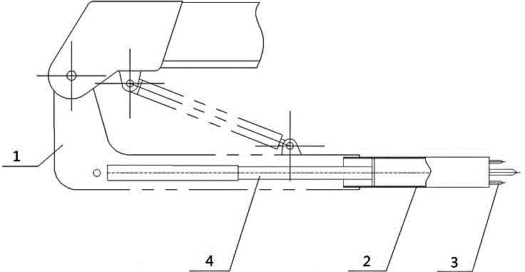 Retractable glass curtain wall breaker