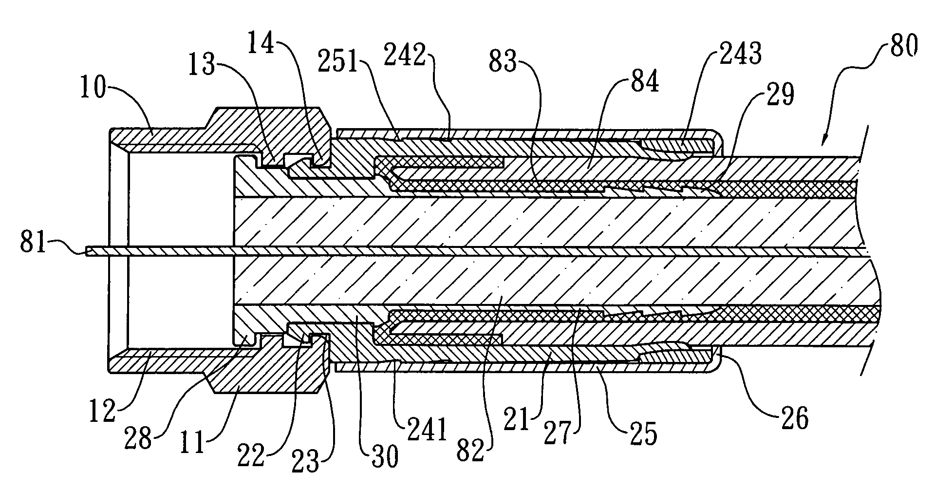 Coaxial cable connector