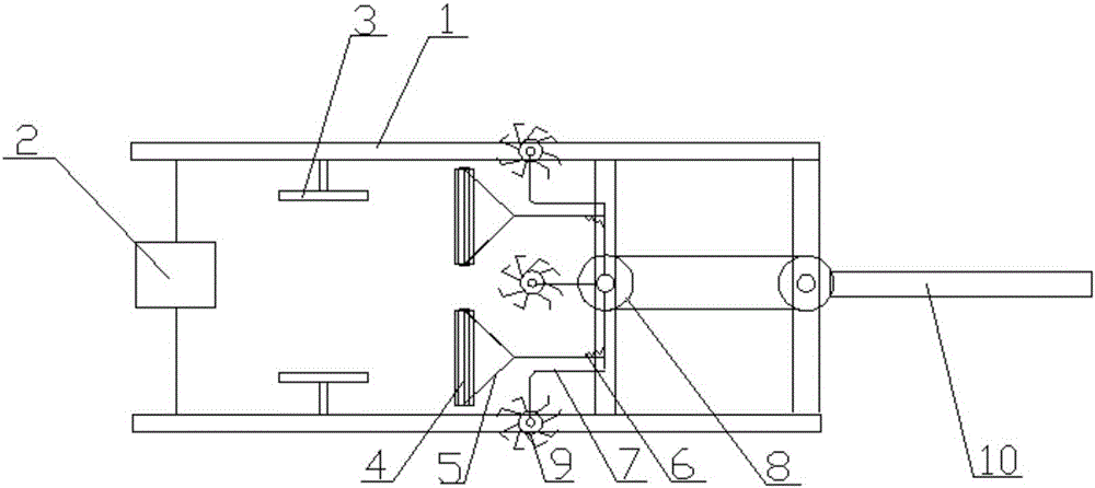 Mechanical soil loosening and weeding device