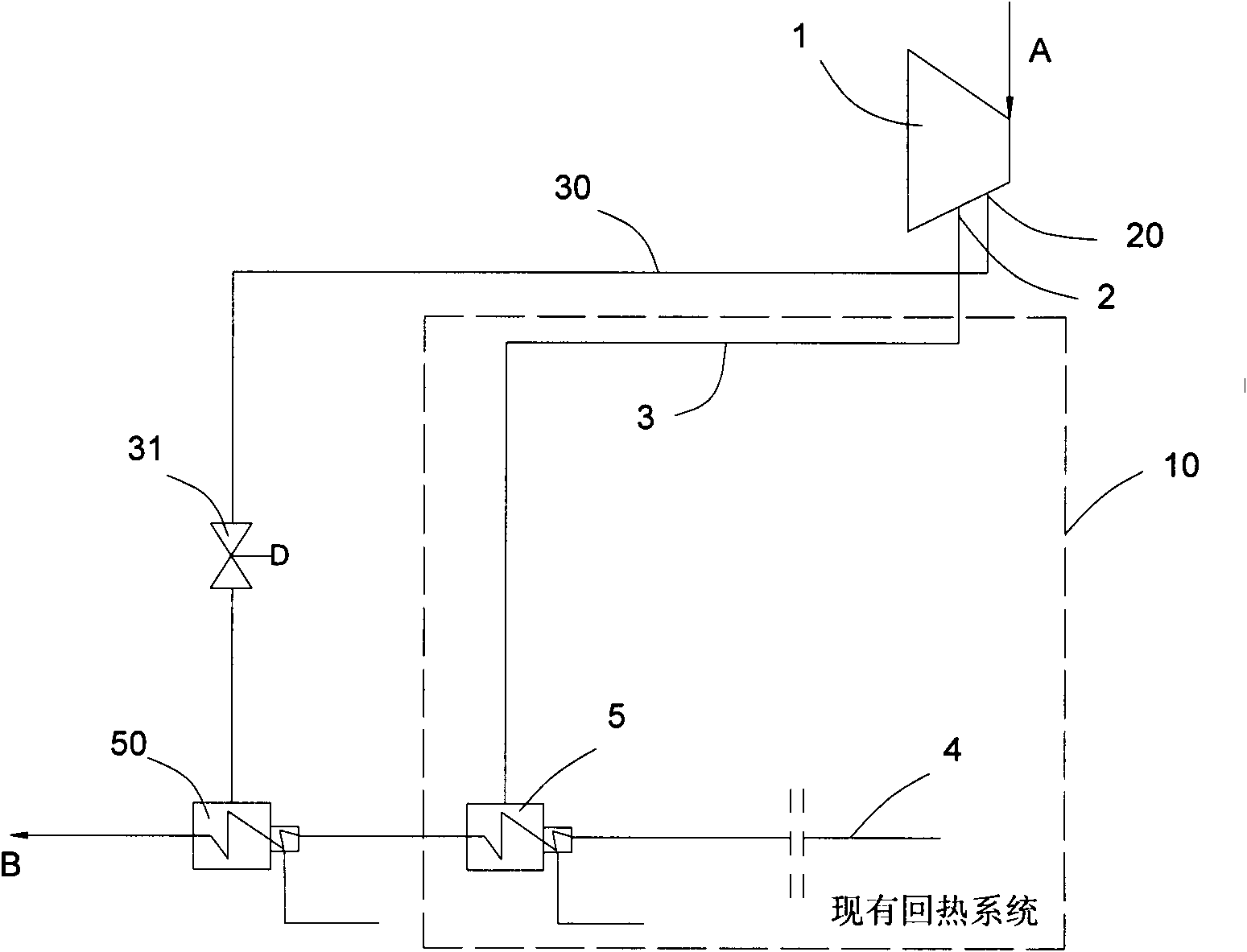 Adjustable feed water heat regenerative system for turbo generator unit