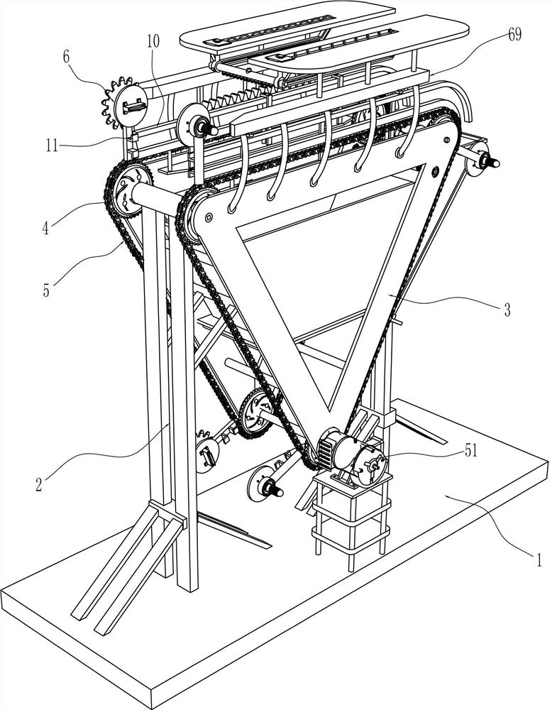 A pickaxe automatic painting equipment