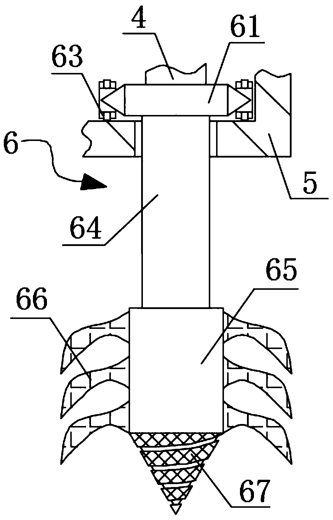 Small sowing device used for planting fructus trichosanthis