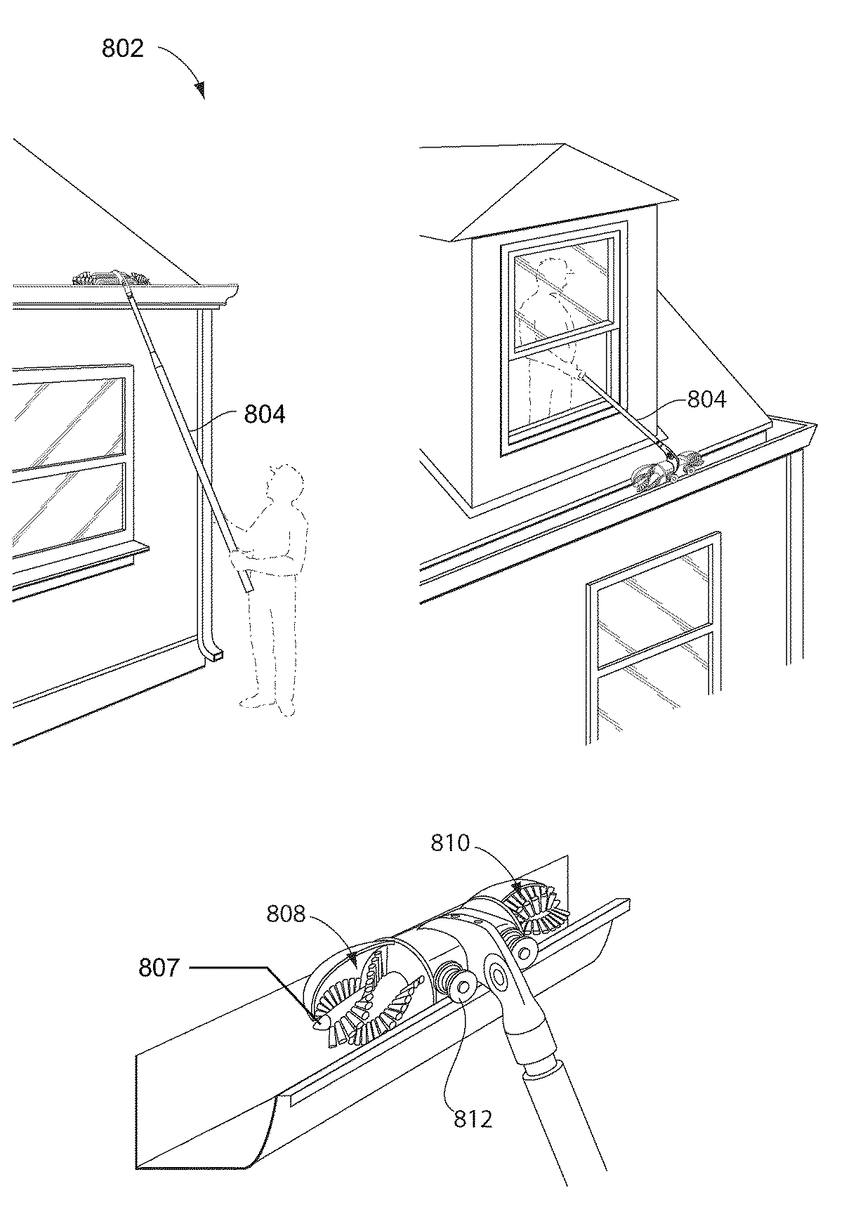 Systems and methods of a gutter cleaning system