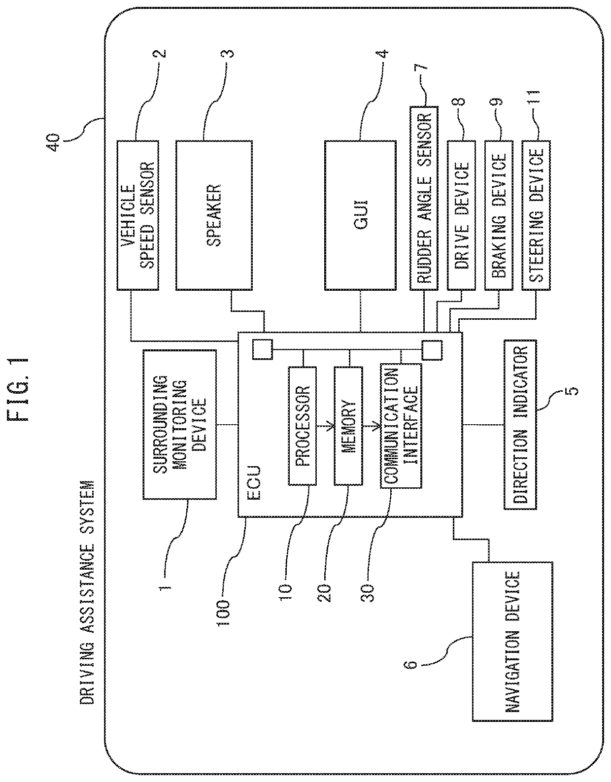 Driving assistance device