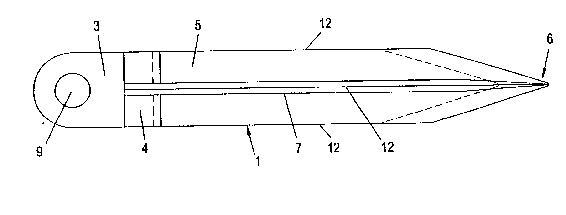 Implant for the dynamic fixation of a corrective osteotomy