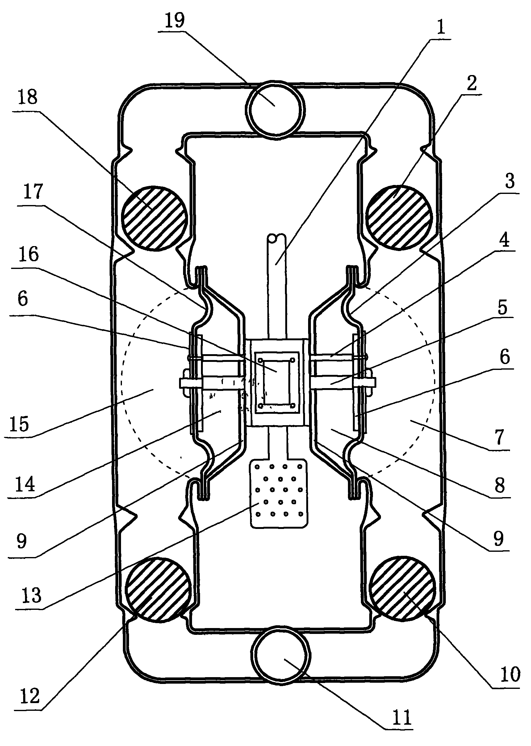 Fluid pump driven by compressed air