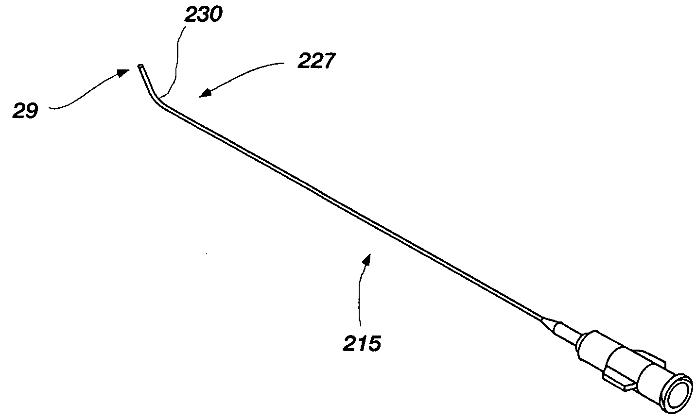 Flow elements for use with flexible spinal needles, needle assemblies and methods therefor