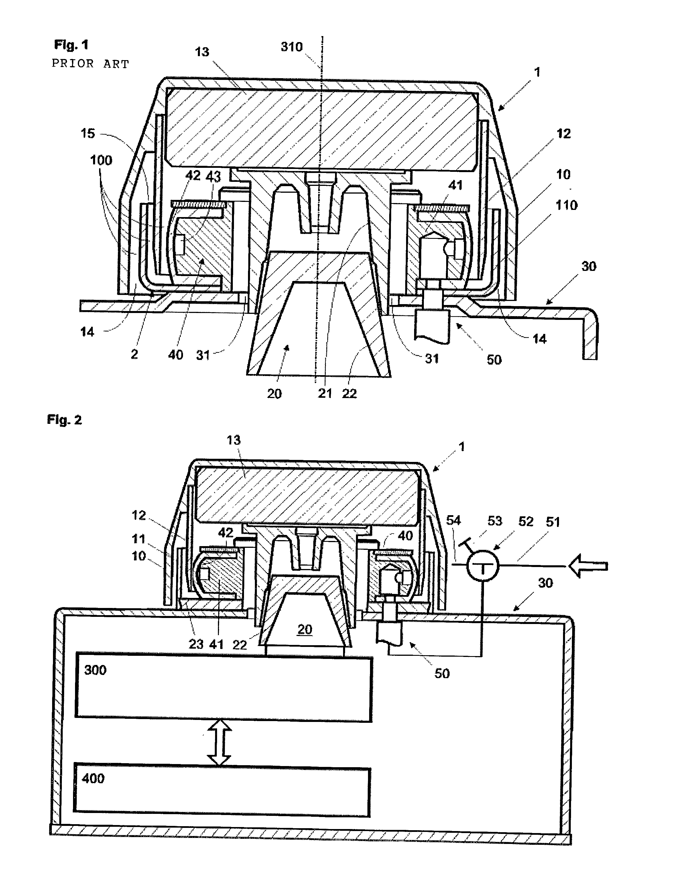 Baffle seal with removable ring element, and balance equipped with the baffle seal