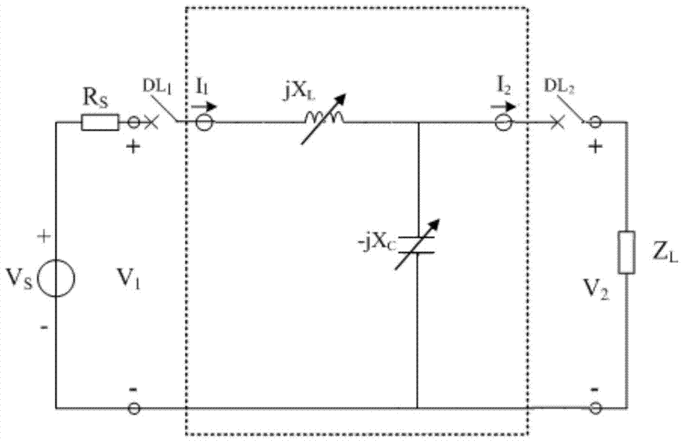 Variable series-connection reactance dynamic voltage-adjustment reactive compensation method and device