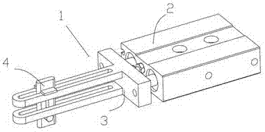 Yarn guiding and fixing device for twisting machine