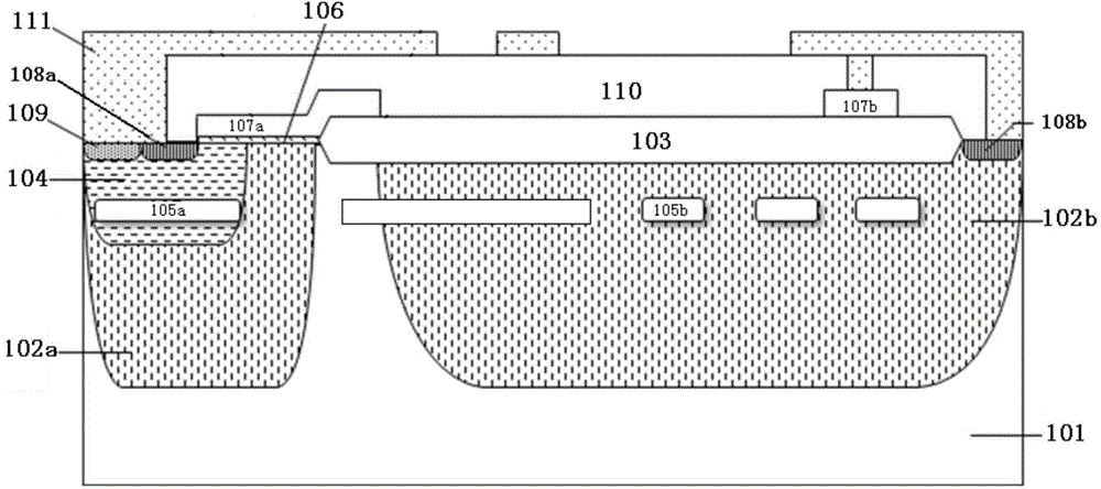 Isolation N-type laterally diffused metal oxide semiconductor (NLDMOS) device and manufacturing method thereof