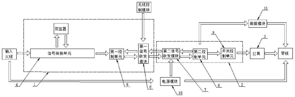 Single-live-wire circuit system