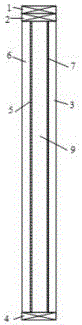 Line-shaped wall with modularized prefabricated thermal insulating load bearing wallboards