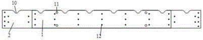 Line-shaped wall with modularized prefabricated thermal insulating load bearing wallboards