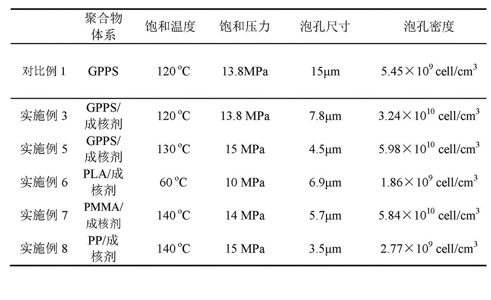 Supercritical carbon dioxide (CO2) foaming nucleating agent and preparation method thereof