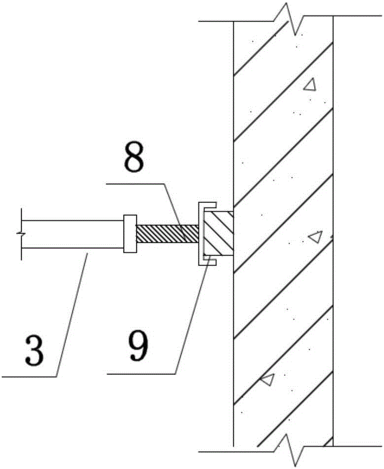 Tube structure roof panel construction method and hanger formwork system