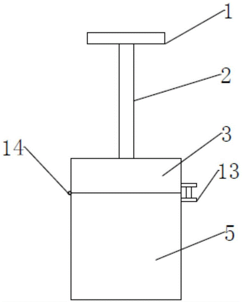 Thread propelling type manual clothes dewatering barrel