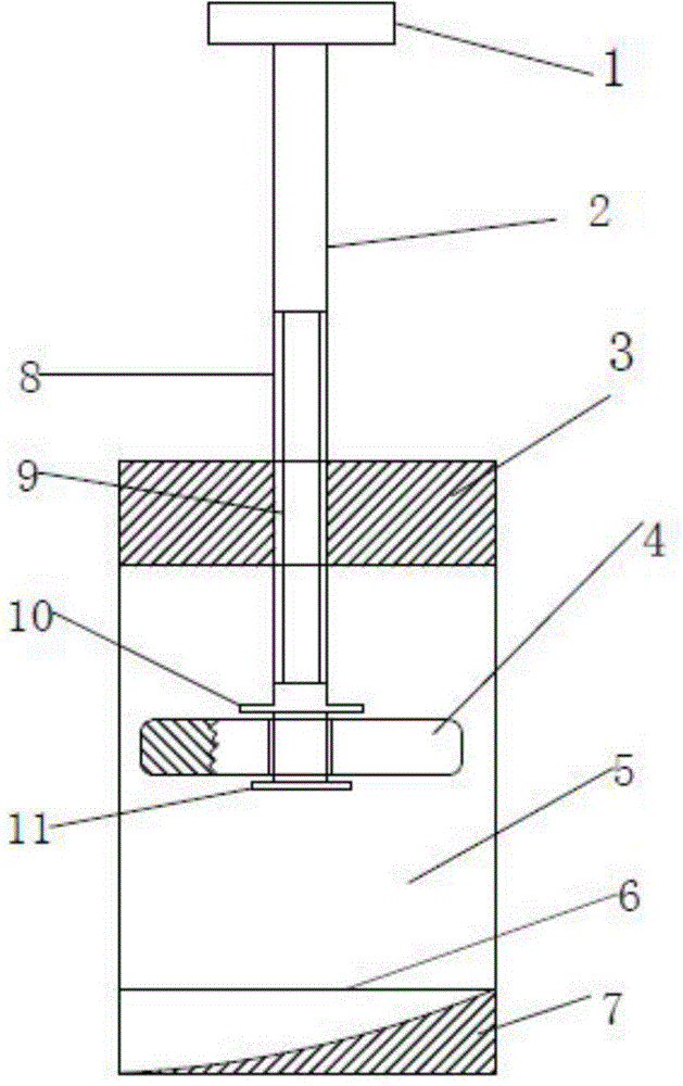 Thread propelling type manual clothes dewatering barrel