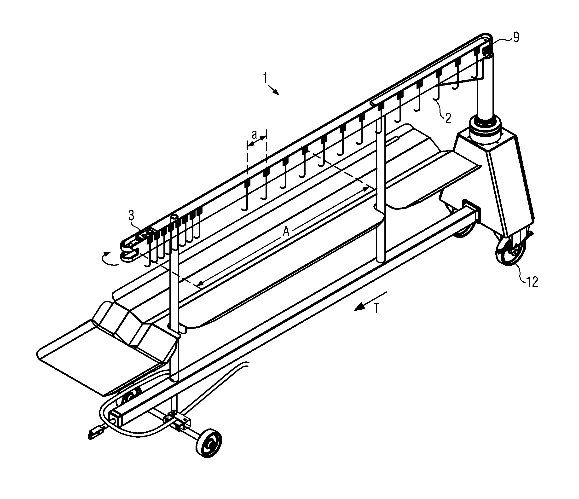 Method and apparatus for suspending sausages