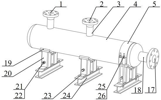 Compressor buffer tank device