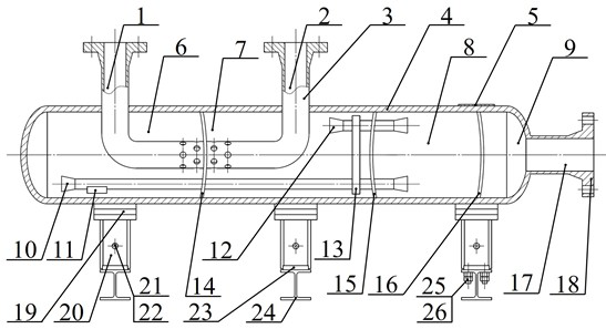 Compressor buffer tank device