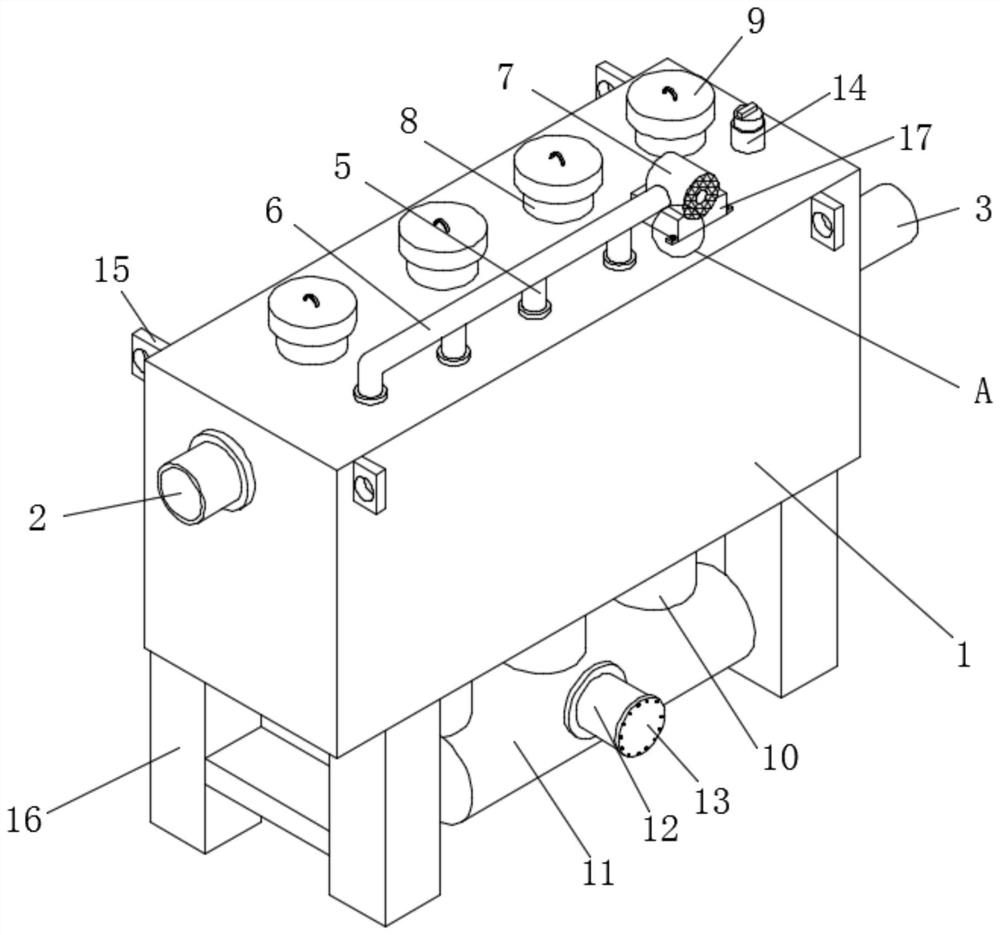 Toilet sewage treatment device