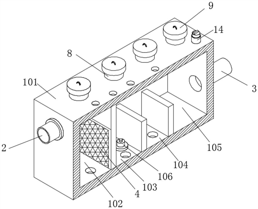 Toilet sewage treatment device