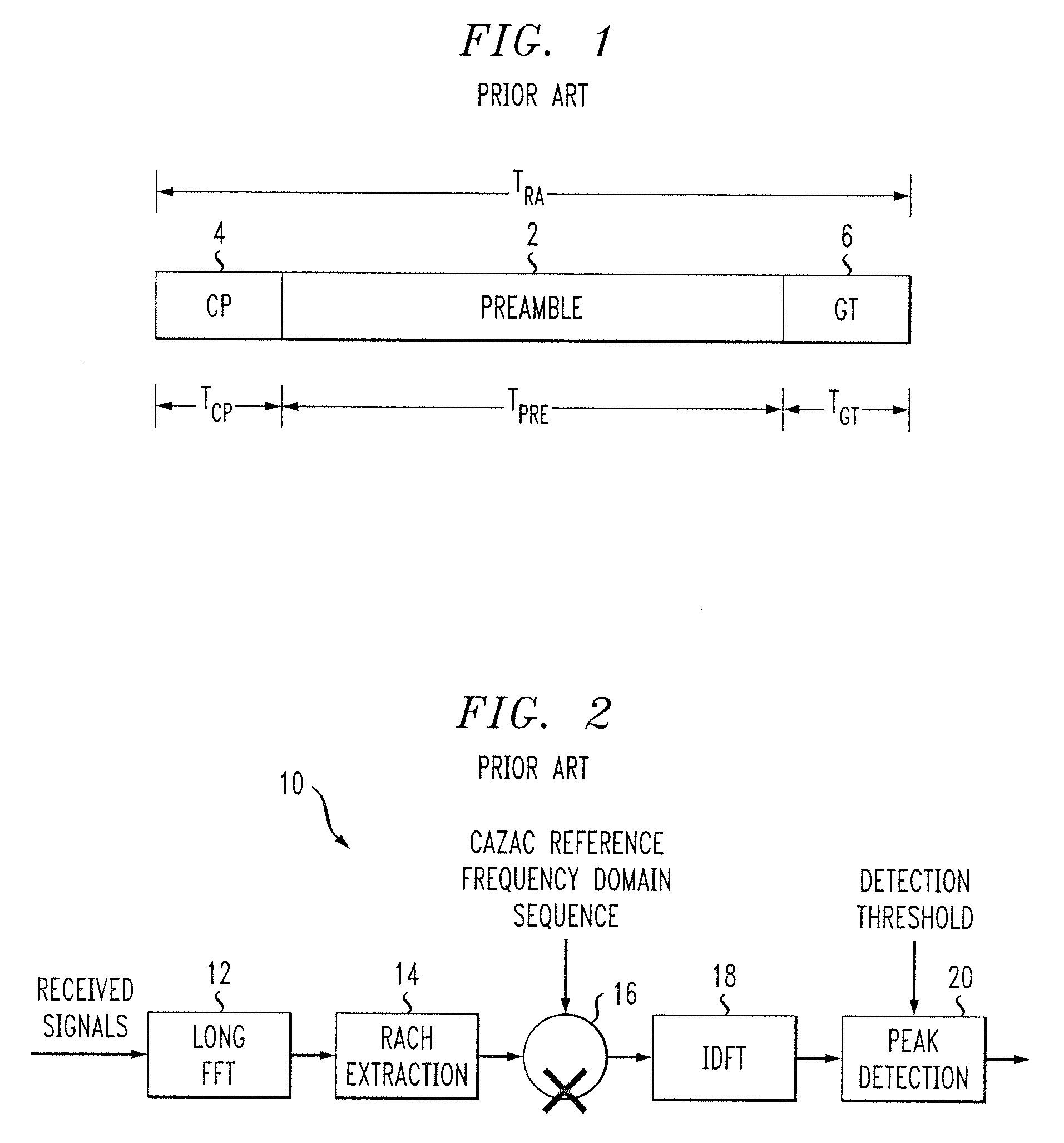 Simplified rach preamble detection receiver