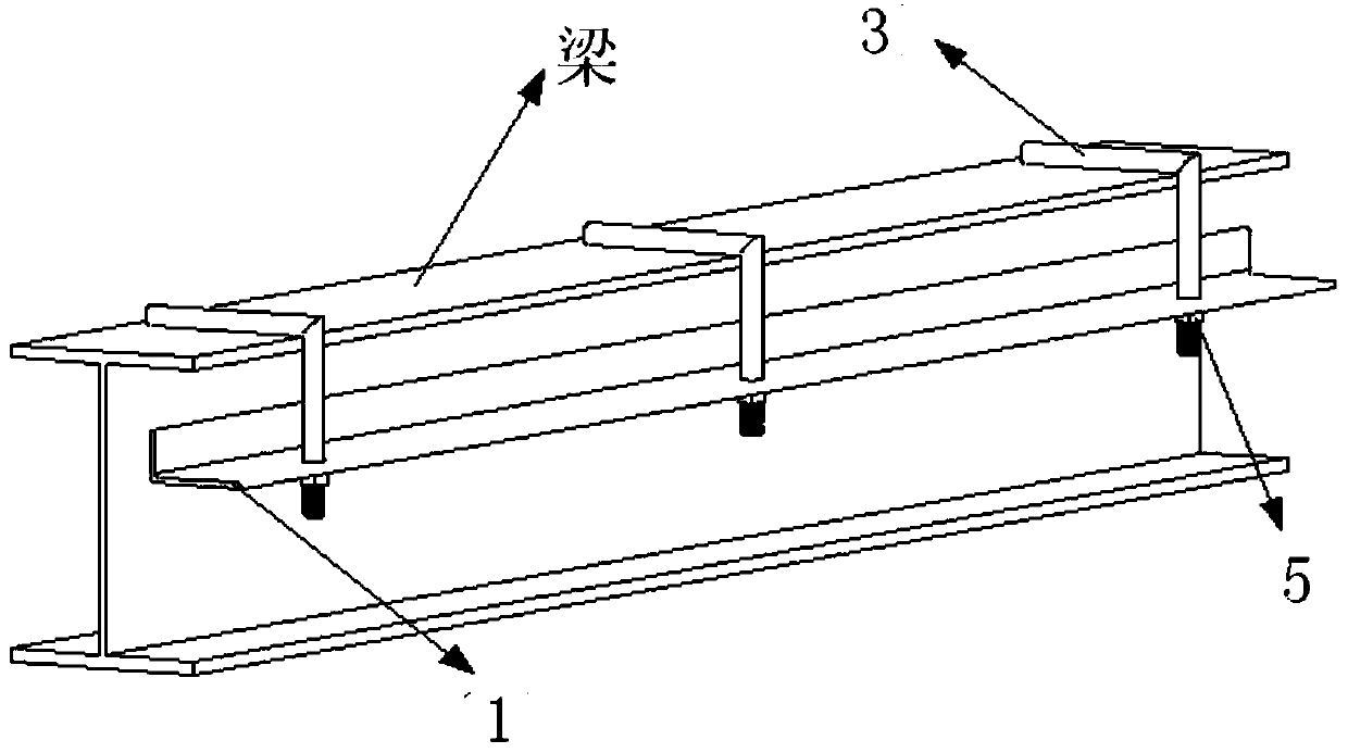 A height-adjustable prefabricated laminated floor slab