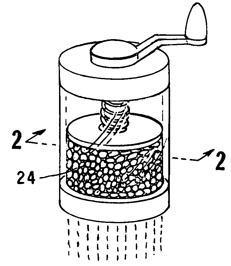 Slicing condiment grinder