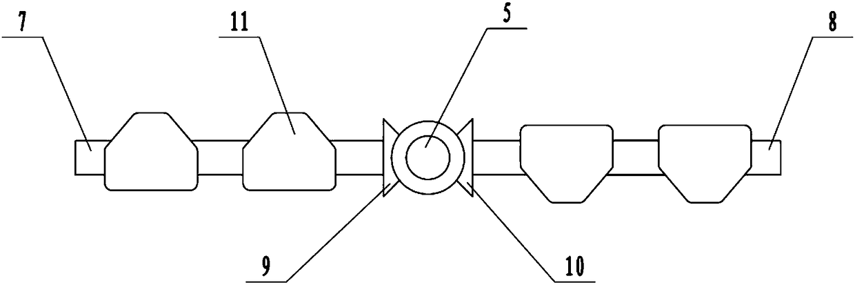 High-efficiency aeration device for sewage treatment