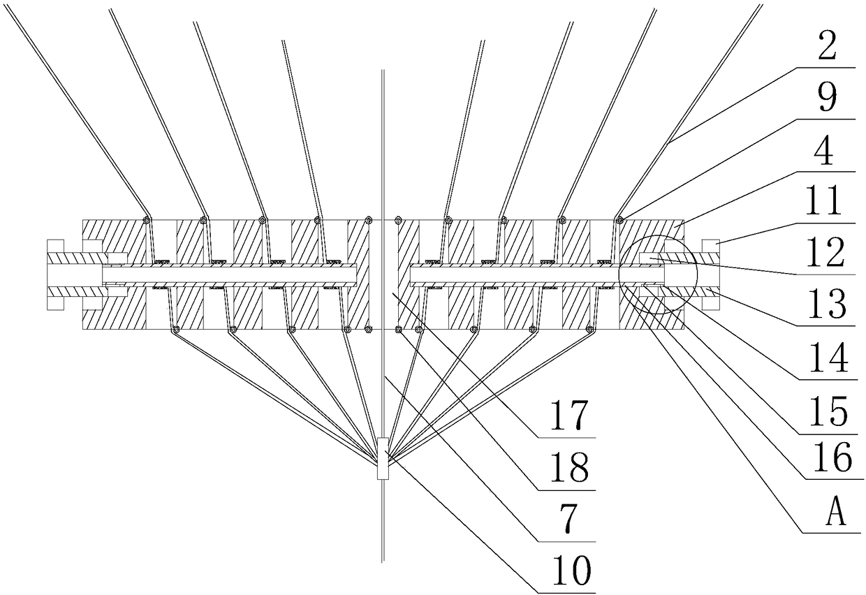 Buoyancy platform displacement adjusting mechanism for sewage tank closure