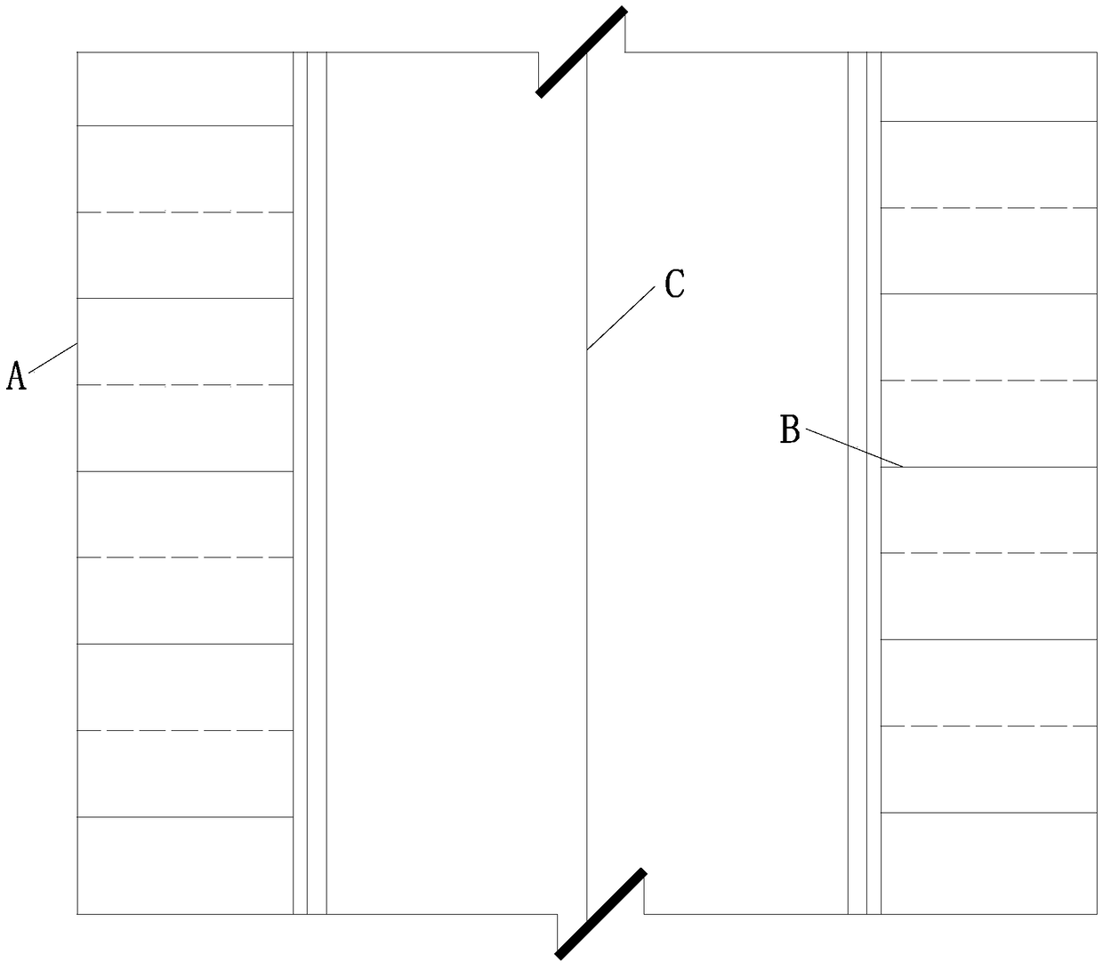 Radial grouting construction method of one-hole dual-pipe tunnel