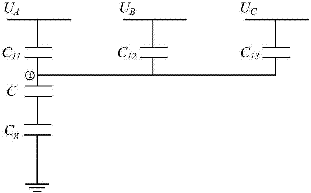 Parallel-capacitor-based Self-calibration method for phase voltage of three-phase overhead transmission line