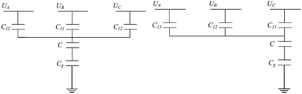 Parallel-capacitor-based Self-calibration method for phase voltage of three-phase overhead transmission line