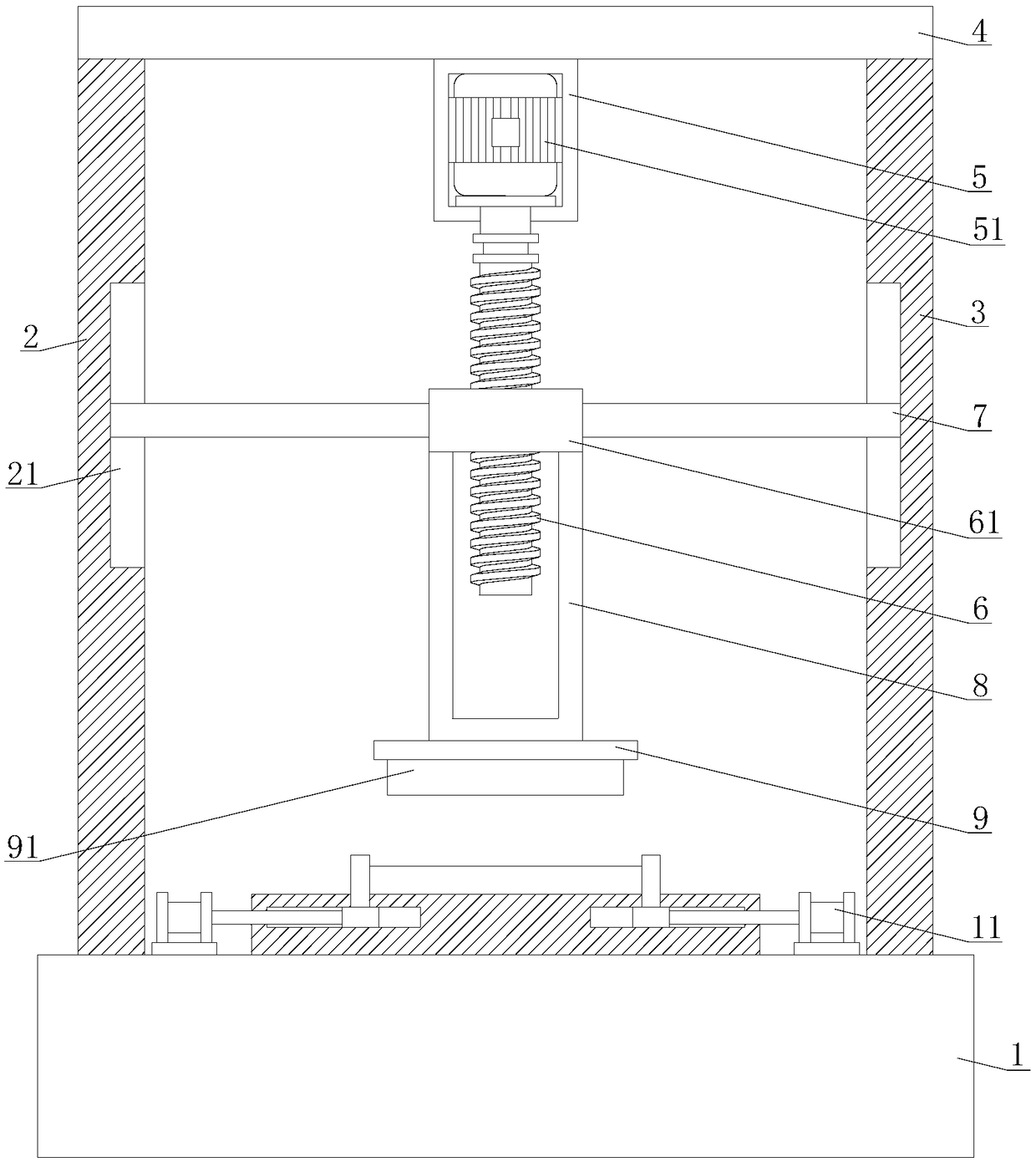 Cutting device for building material machining and operation method of cutting device