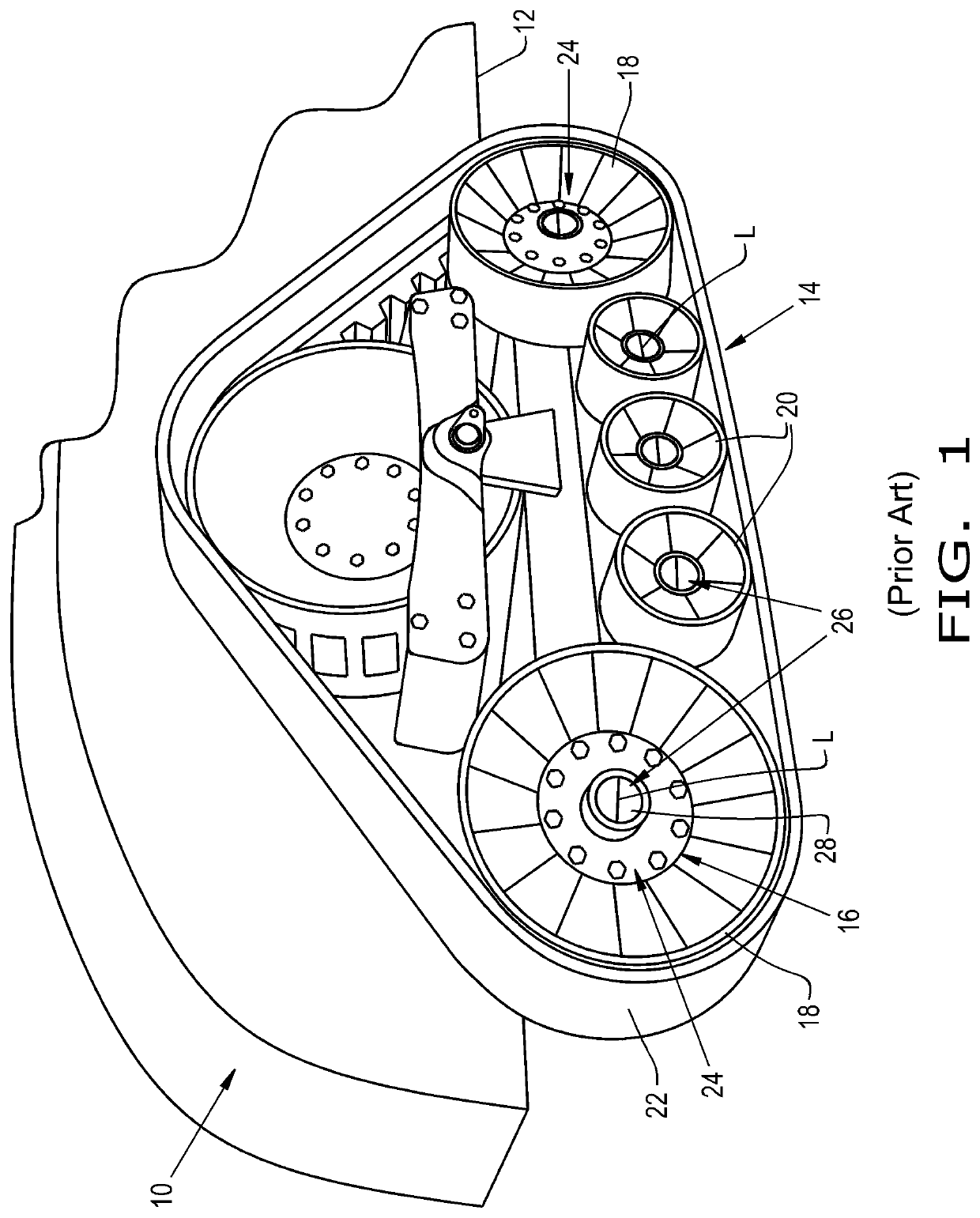 Clear hubcaps with oil range markings