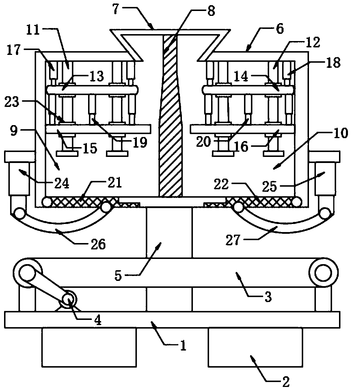 Solid waste compacting device