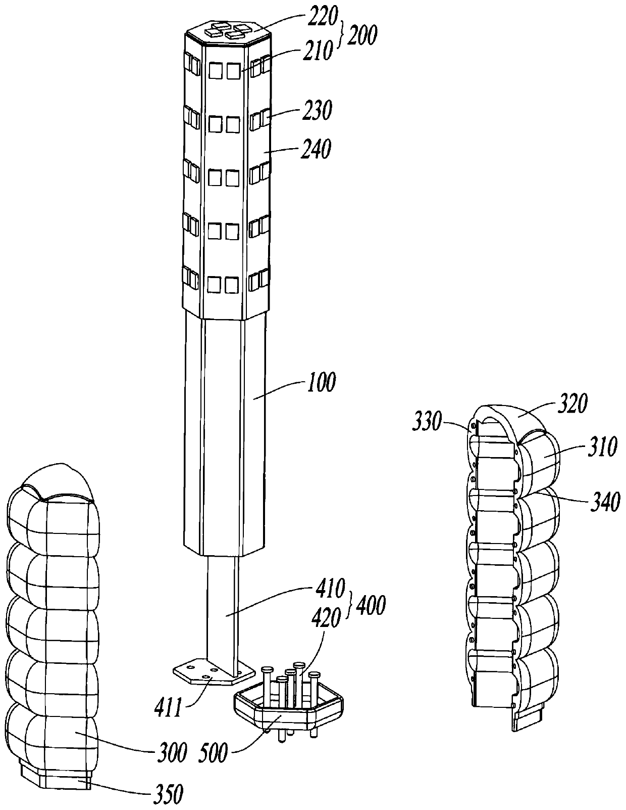 Light distribution element and lamp