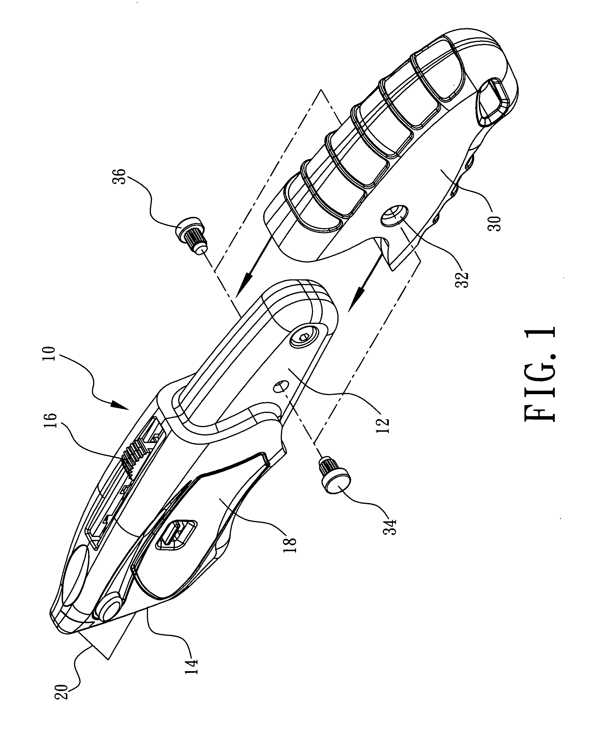 Gigantic strength type cutter knife